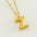 Wholesale  bubble letter necklace 18K stainless steel English letter pendant jewelry