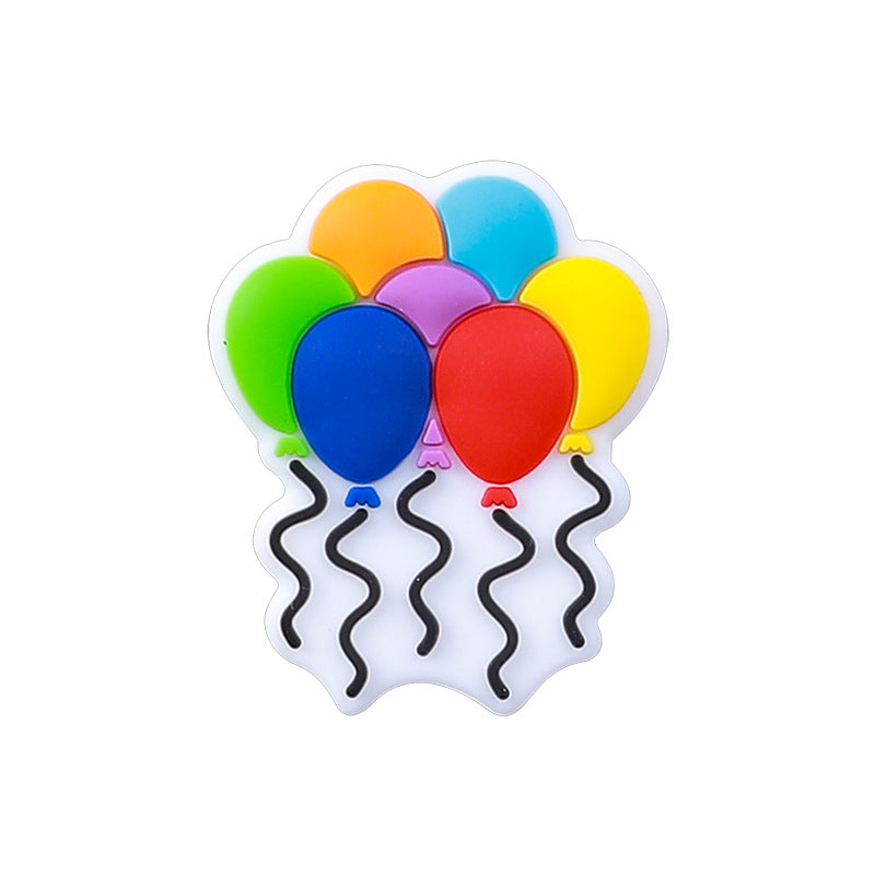 Wholesale 20pcs Happy Birthday Silicone Beads Focal Beads DIY Accessories ACC-BDS-RongFa018