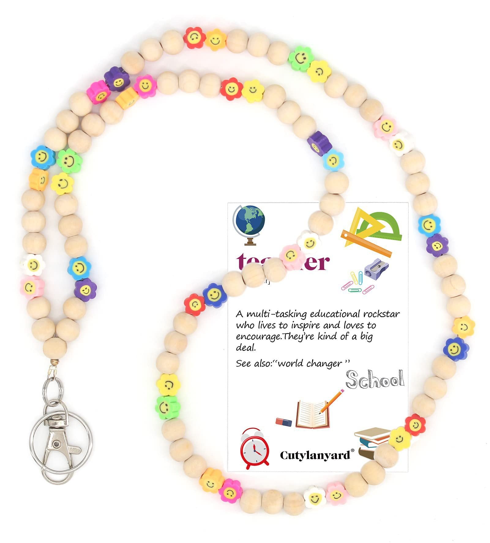 Wholesale Natural Stone and Wood Bead Open Ring Necklace