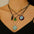 Wholesale Devil's Eye Necklace Creative Blue Eyes Diamond-encrusted Necklace