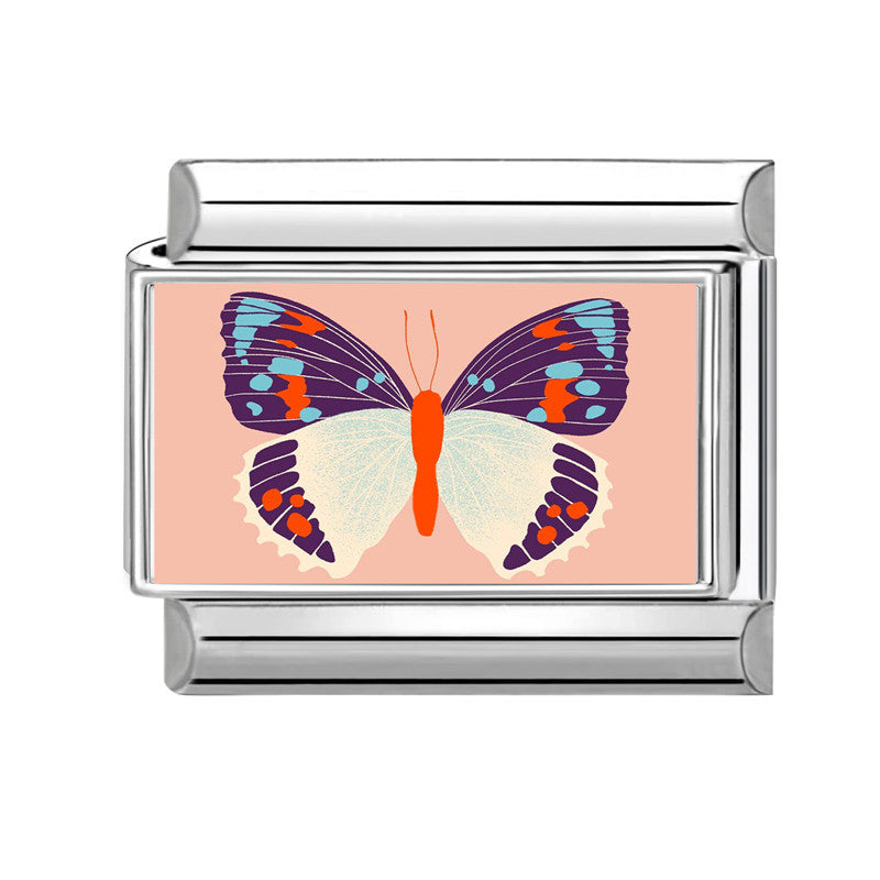 Wholesale Stainless Steel Electroplated Butterfly Modular Bracelet,  Trendy DIY Fashion Accessory for Everyday Wear