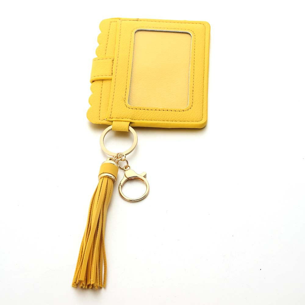 Wholesale PU Leather Tassel Wallet Keychain ACC-KC-JinAn022