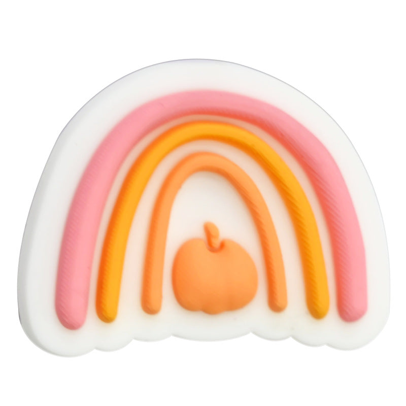 Wholesale Random 100pcs Thanksgiving PVC Soft Beads DIY Beaded Pen Accessories ACC-BDS-RYY011