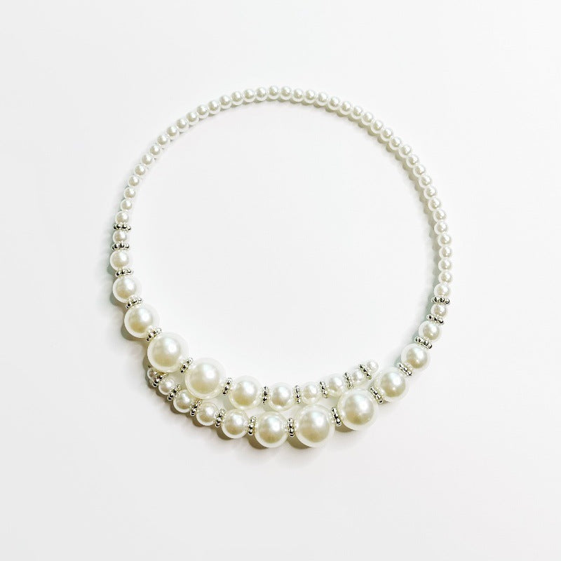 Wholesale Pearl irregular geometric necklace