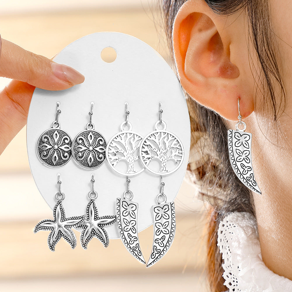 Wholesale Trendy Minimalist Earrings with a High-End Feel,  Vintage Ethnic Style,  Simple and Exquisite Versatile Earrings Wholesale Yiwu