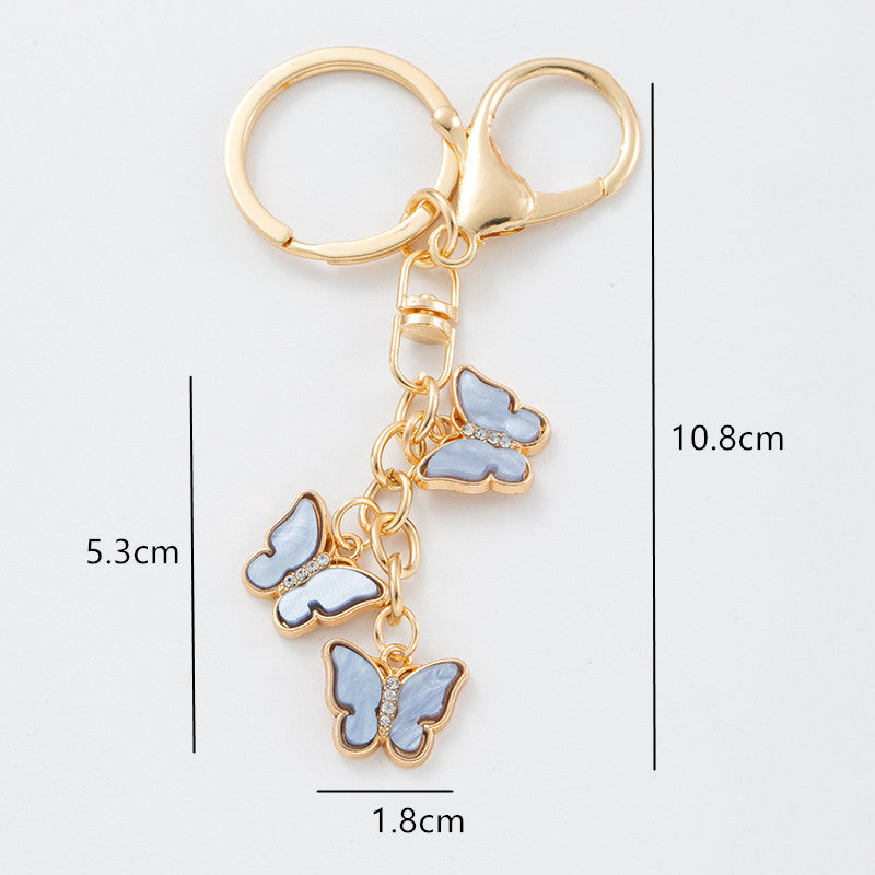 Wholesale Butterfly Zinc Alloy Keychains ACC-KC-YuanFei017