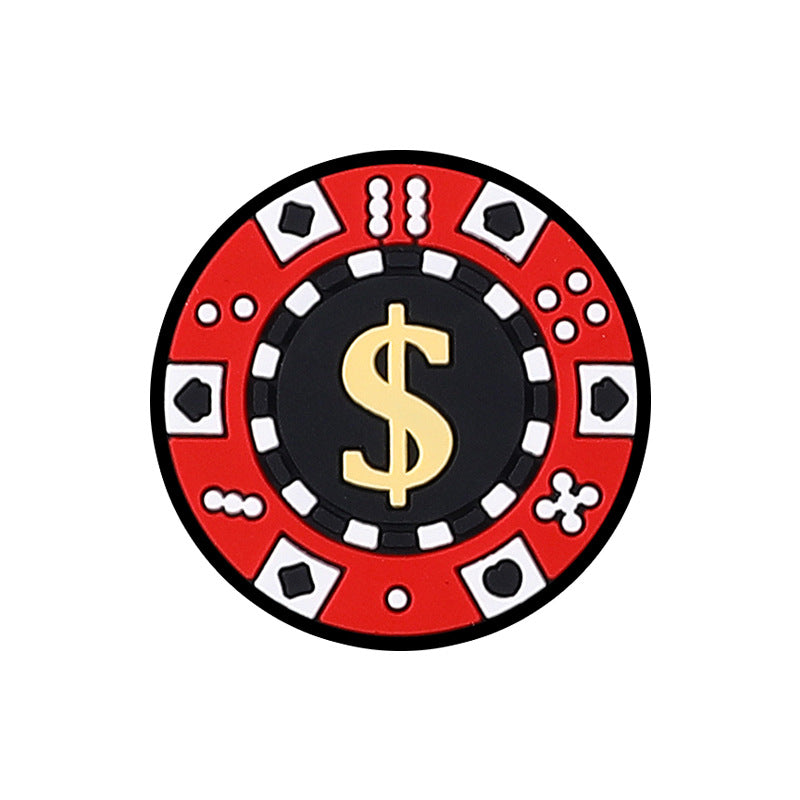 Wholesale 20pcs Lucky Number Silicone Focal Beads DIY Bead Pen Accessories ACC-BDS-RongFa019