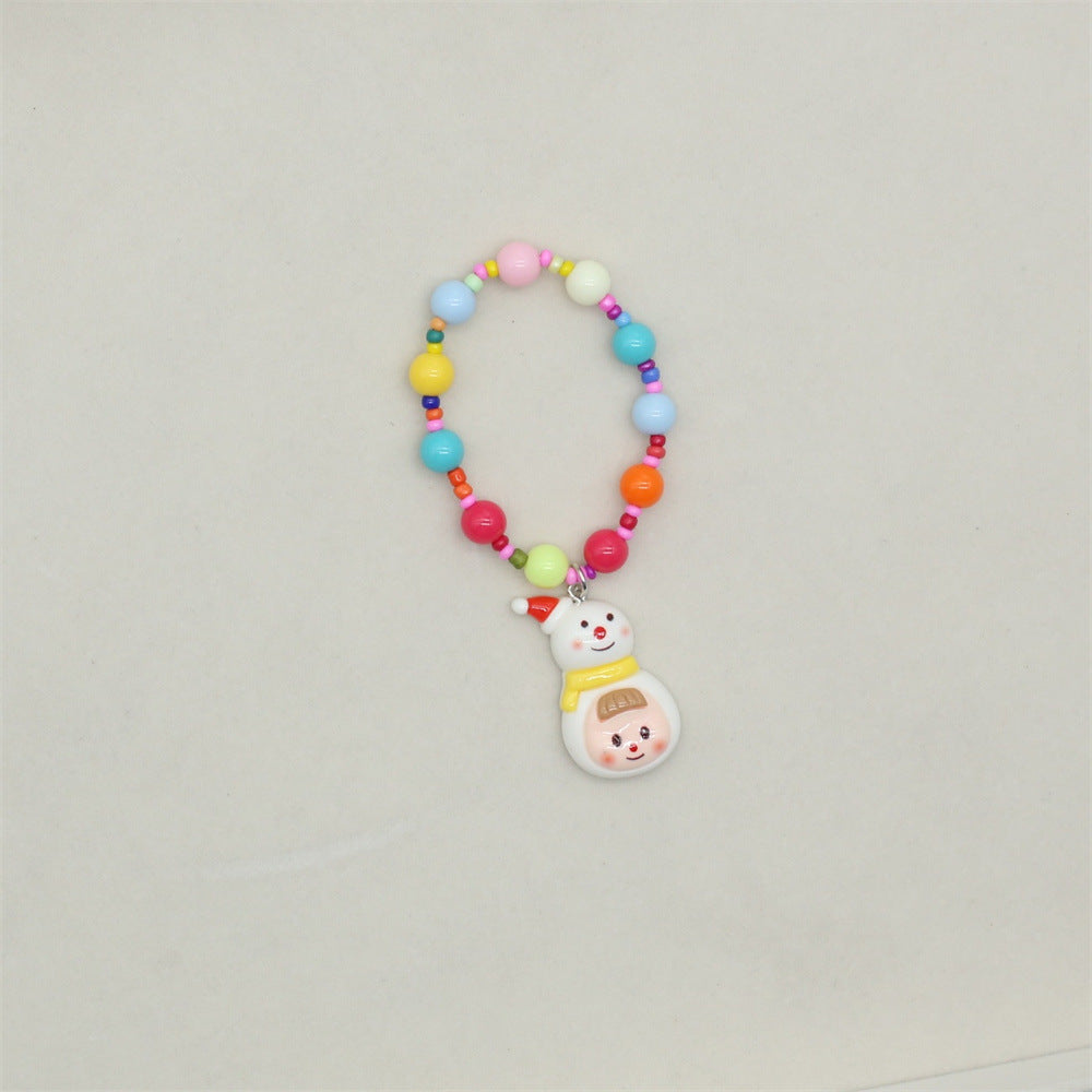 Wholesale Children's Colorful Graffiti Kindergarten Beaded Bracelet