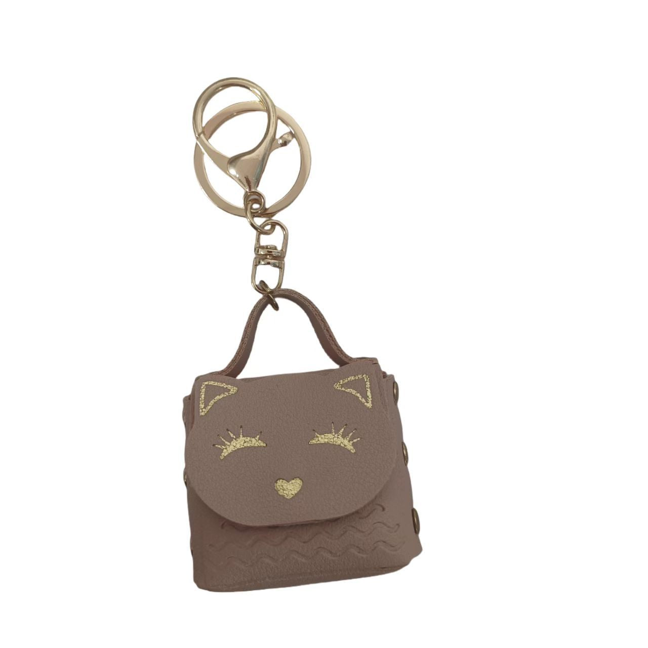 Wholesale PU Leather White Cute Cat Coin Purse Keychain Fashion Boutique Keyring Bag Charm For Daily Use