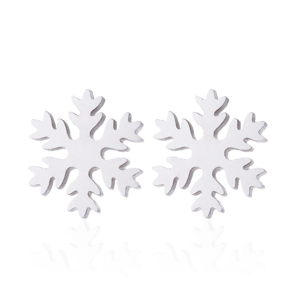 Wholesale Christmas Snowflake Pendant Choker Necklace Earrings Set ACC-NE-ShuangS001