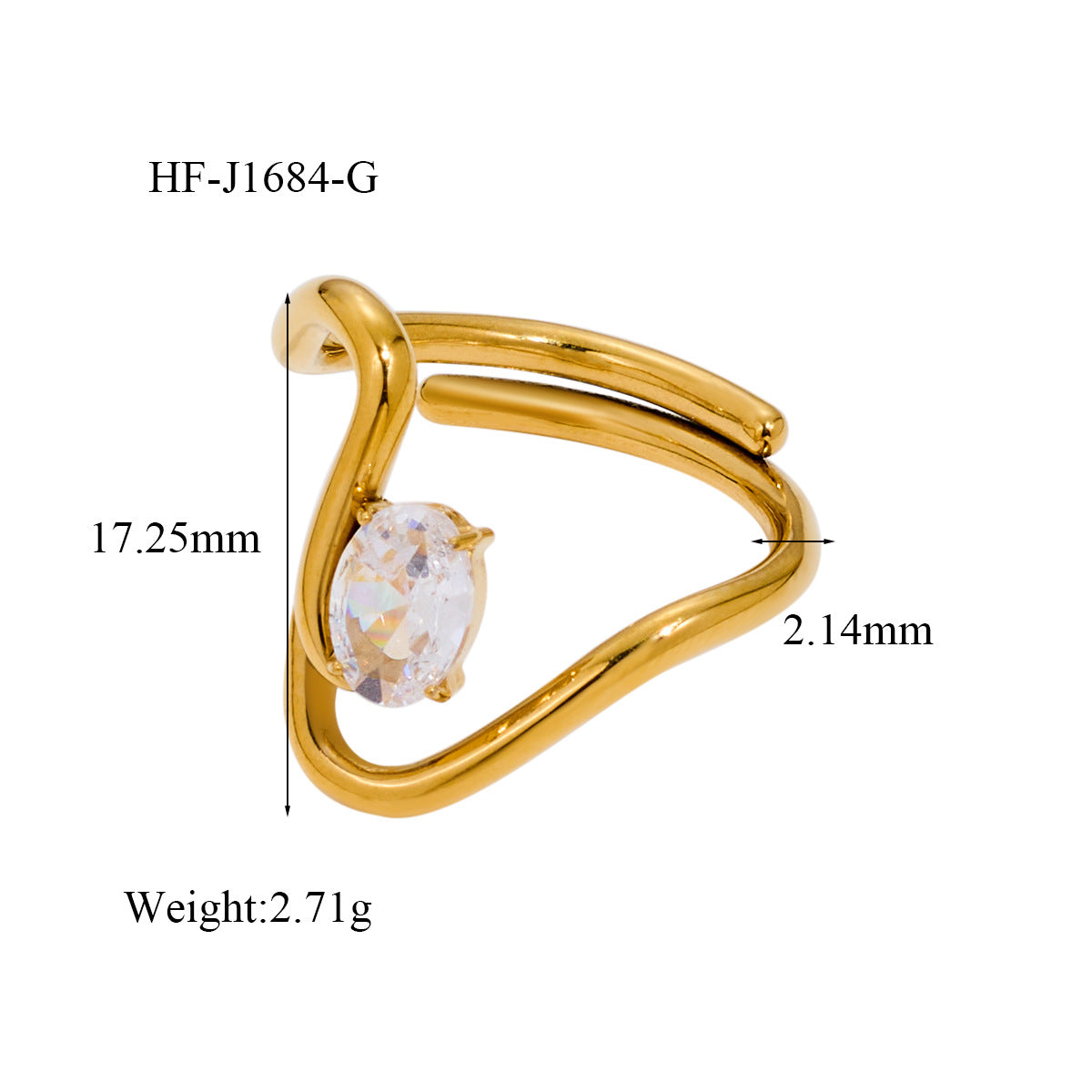 Wholesale Stylish Open Ring Titanium Steel Fashion Accessory for Everyday Wear