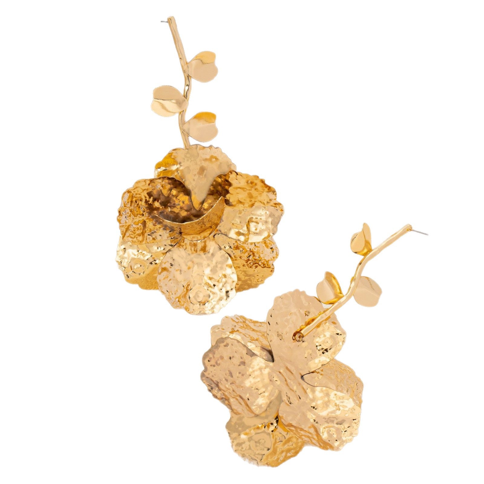 Wholesale Gold Flower Earrings For Women Daily Party Fashion Chic Jewelry Accessory