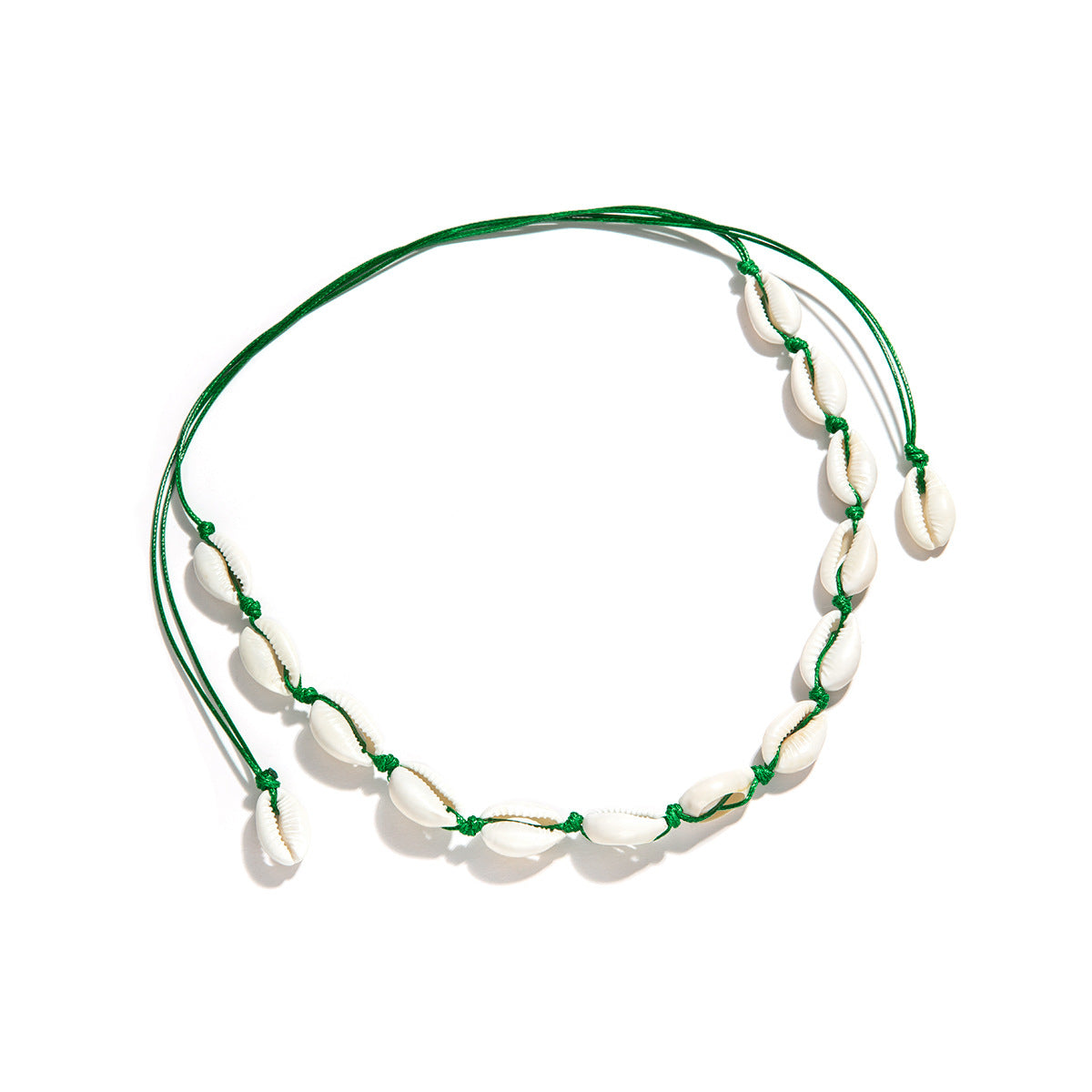 Wholesale Braided Shell Short Clavicle Necklace