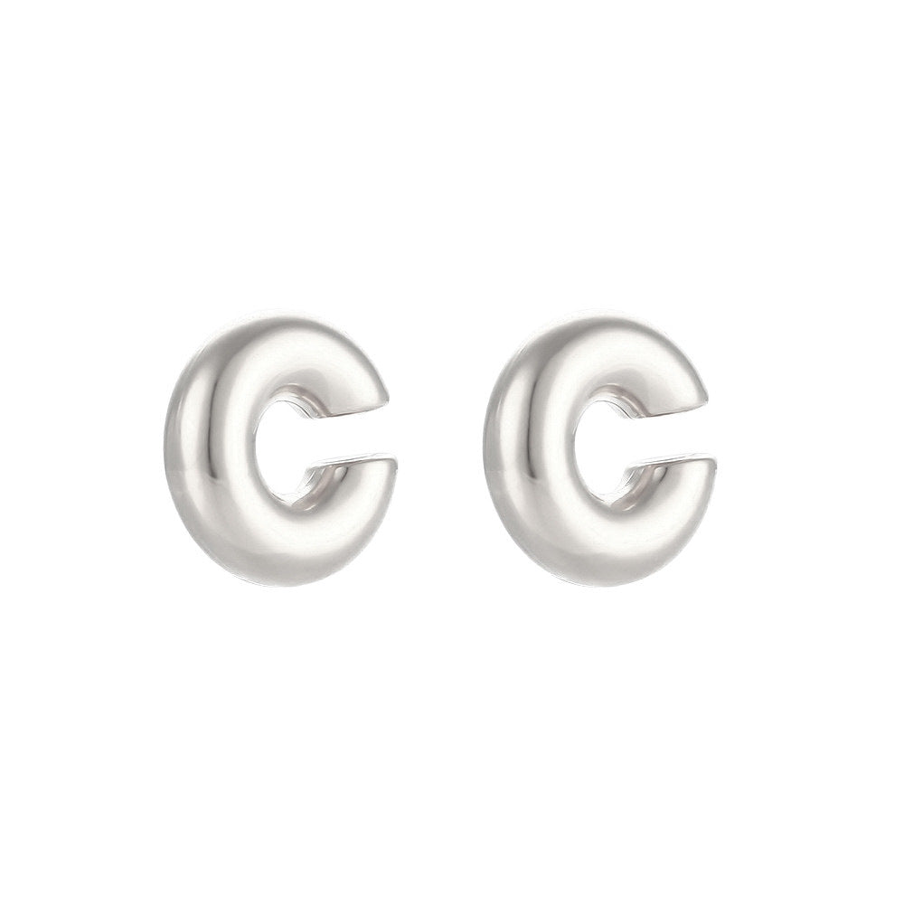 Wholesale Vintage Glossy Water Drop Earrings Stainless Steel 18K Gold Plated ACC-ES-Mengj001