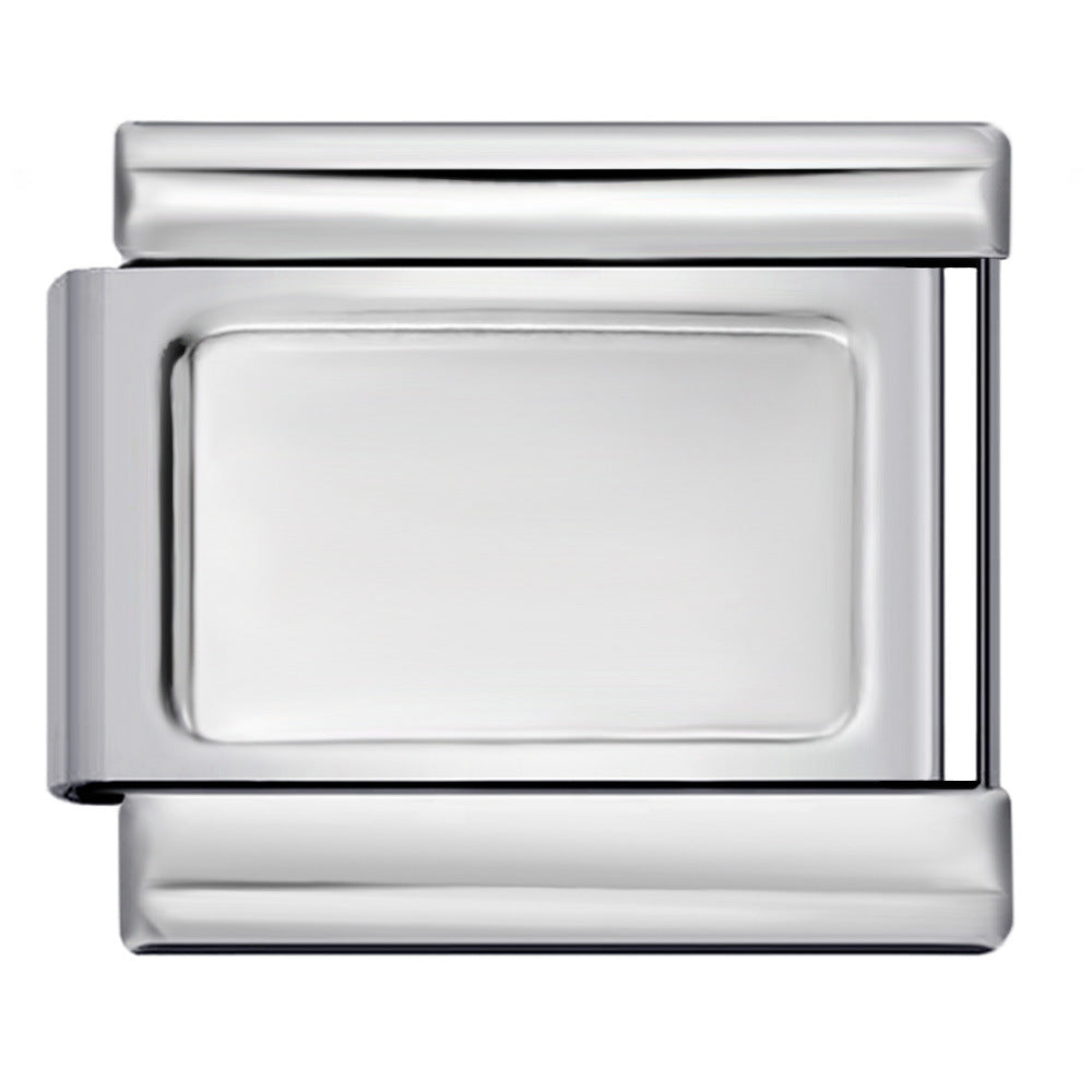 Wholesale Italian Module Bracelet Block Elastic ing Titanium Steel Strap Italian Charm