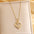 Wholesale Titanium Steel Plated 18K Gold English Letter Pendant Necklace
