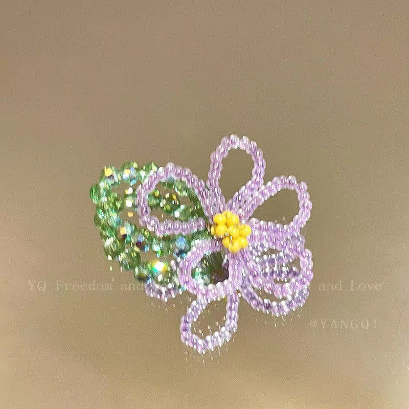 Wholesale  Color Flower Beaded Ring