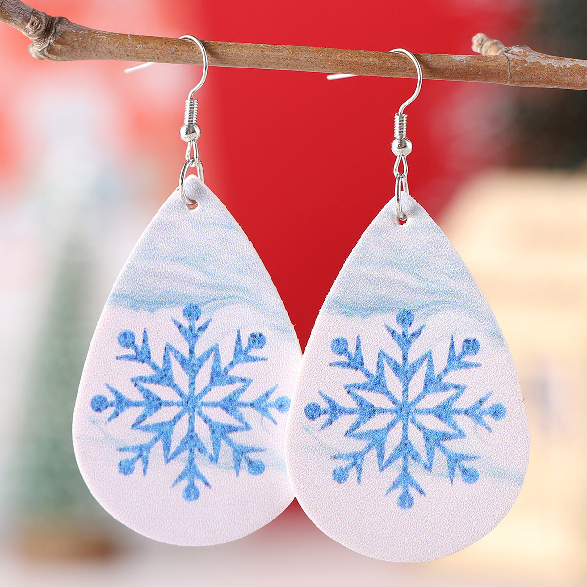 Wholesale Christmas Lights Gnome Elk Snowflake Winter Snowflake Earrings ACC-ES-ChuLian137