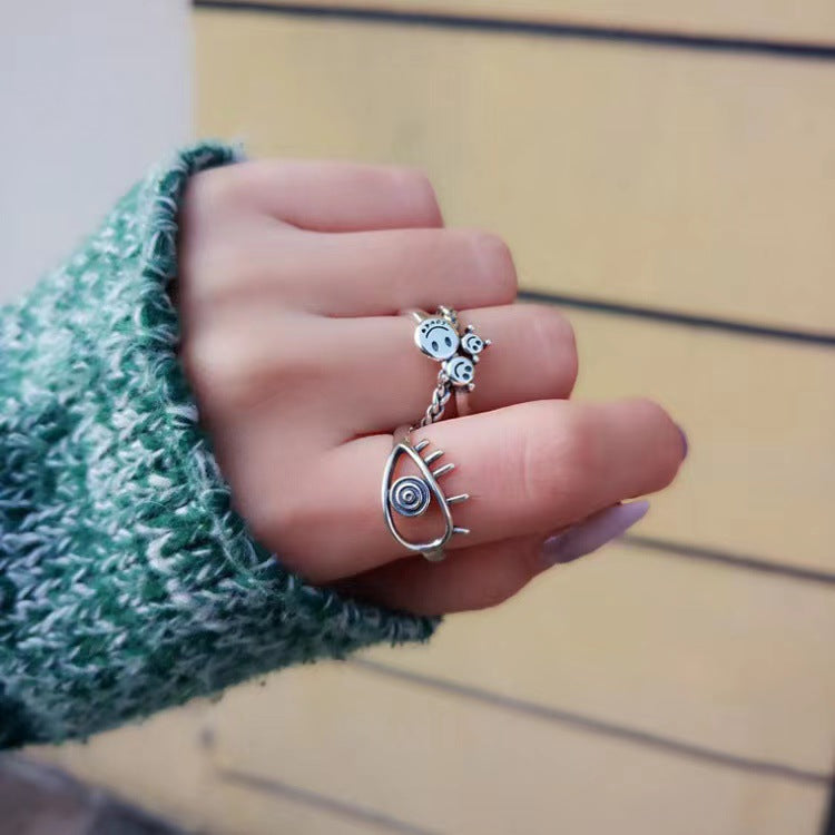 Wholesale  Personality Power Hand with Ten Fingers Closed Devil's Finger Ring