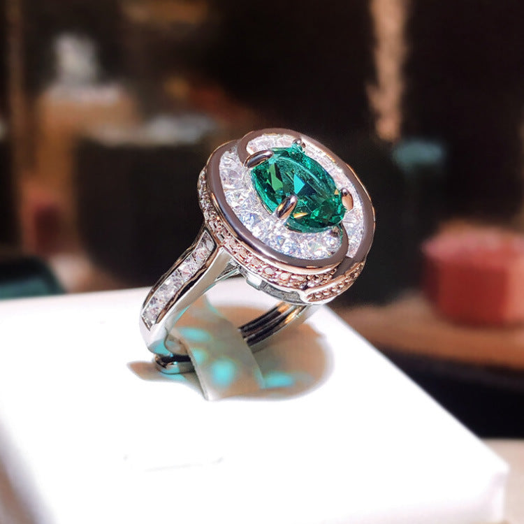 Wholesale  green  natural luxury ring