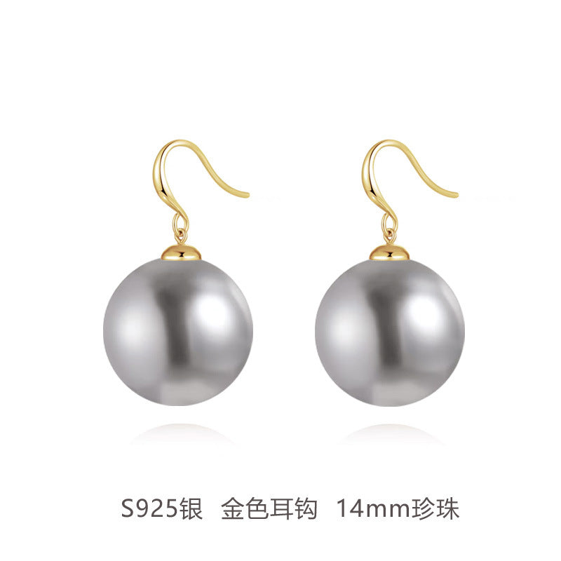 Wholesale Large Pearl Sterling Silver Earrings
