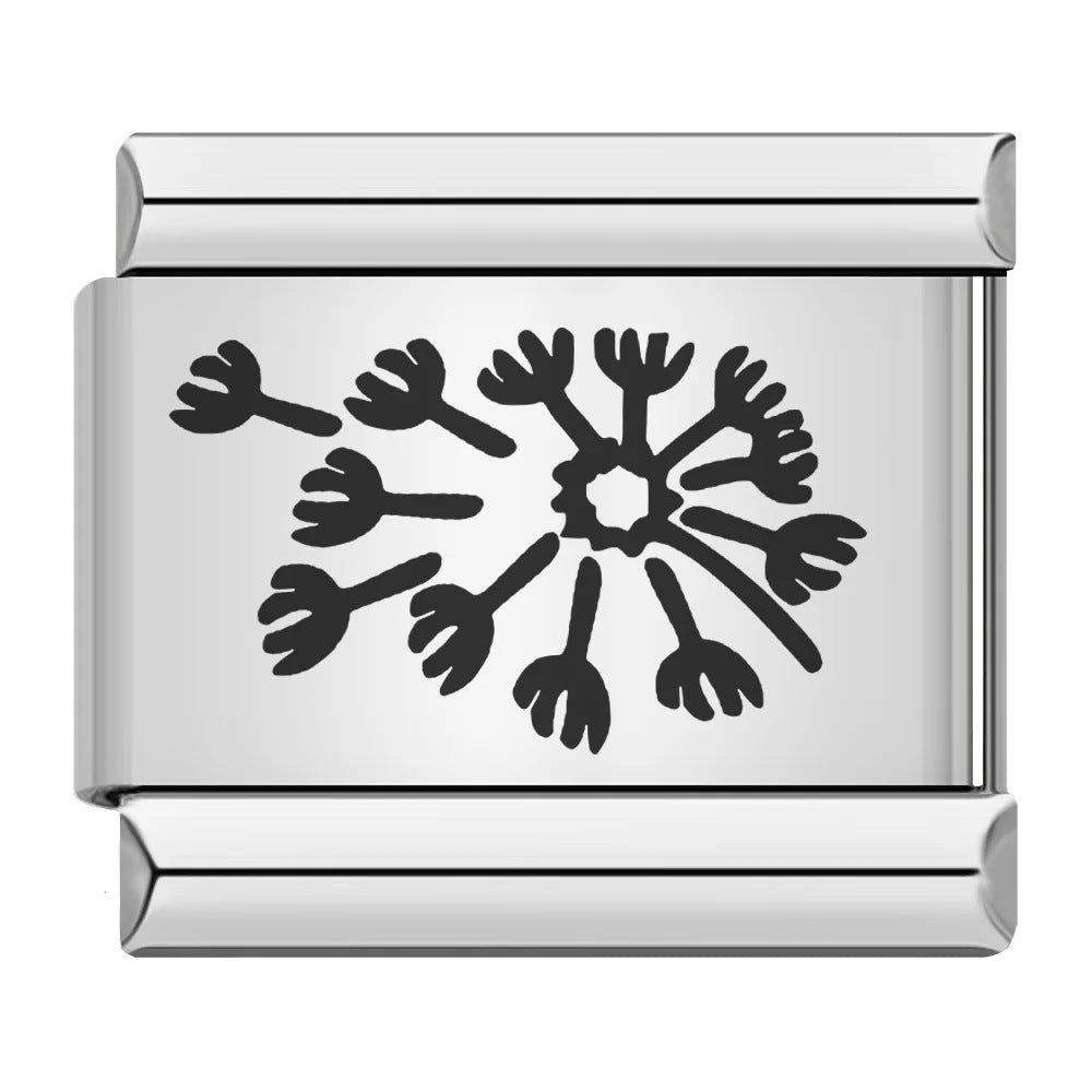 Wholesale 9mm Italian Charm Starter Bracelets DIY square Single Section Creative Stainless Steel Composable Bracelet