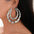 Wholesale Exaggerated gold large hoop oversized bamboo earrings