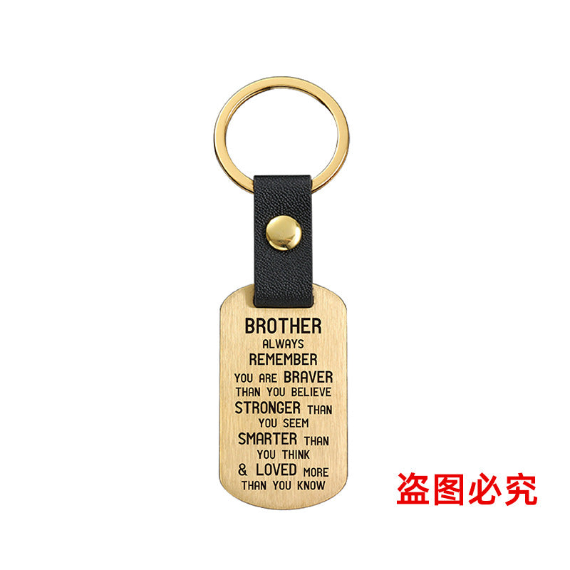 Wholesale Gifts for Friends Sisters Metal Leather Keychains ACC-KC-GangGu030