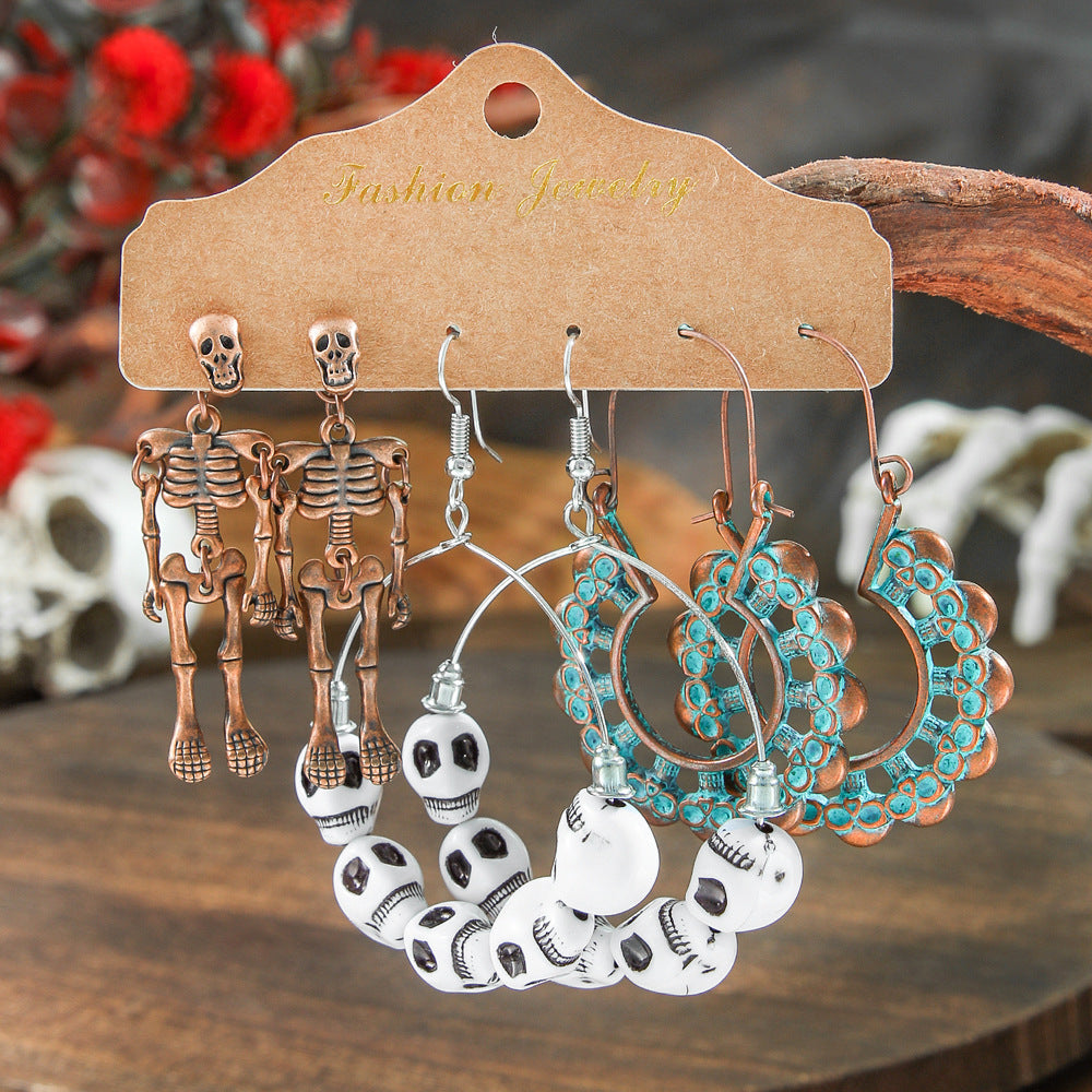 Wholesale Halloween  Suit Combination Couple Earrings Jewelry