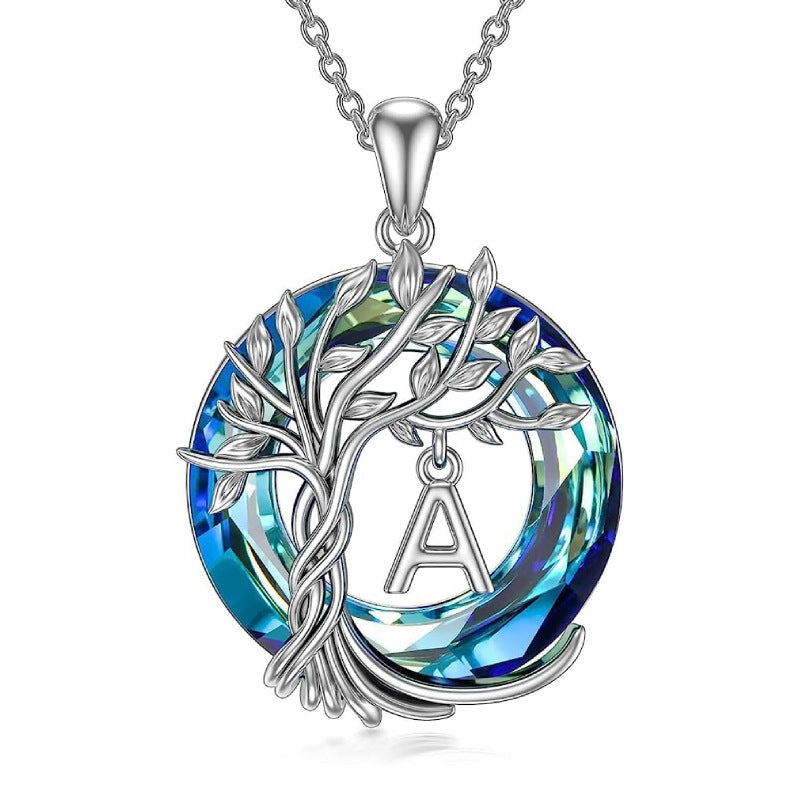 Wholesale Tree of Life Alphabet Necklace