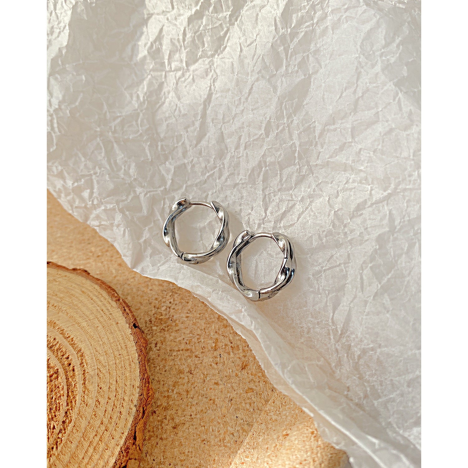 Wholesale  retro earrings hip-hop stainless steel earrings