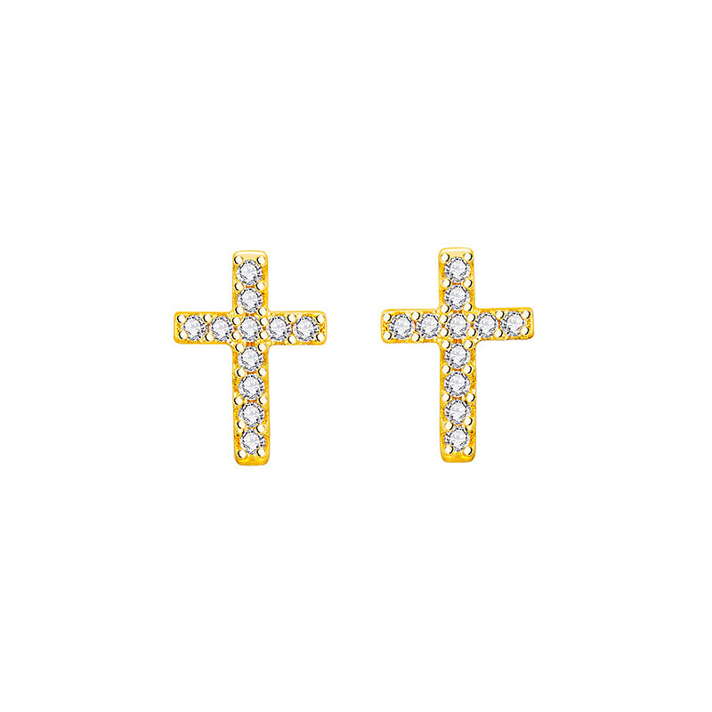 Wholesale Copper Cross Earrings