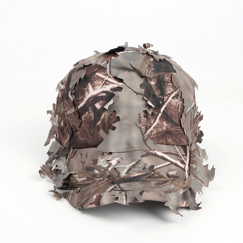 Wholesale  field training leaves bionic camouflage peaked cap baseball cap