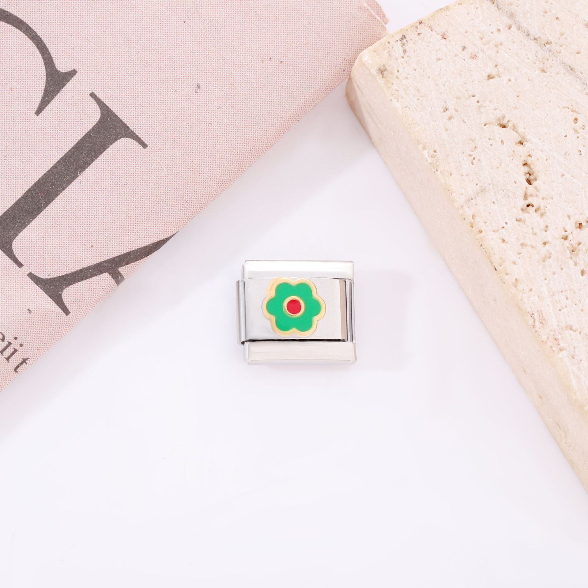 Wholesale 10pcs Italian Charm Bracelet 9mm DIY Splicing Removable Mother's Day Stainless Steel Composable Bracelet