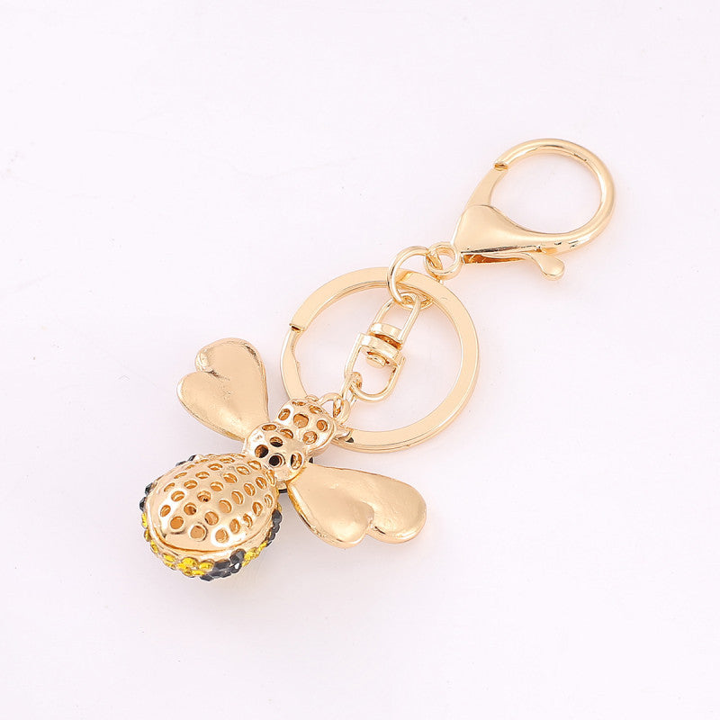 Wholesale Cute Cartoon Little Bee Zinc Alloy Keychains ACC-KC-YuanFei018