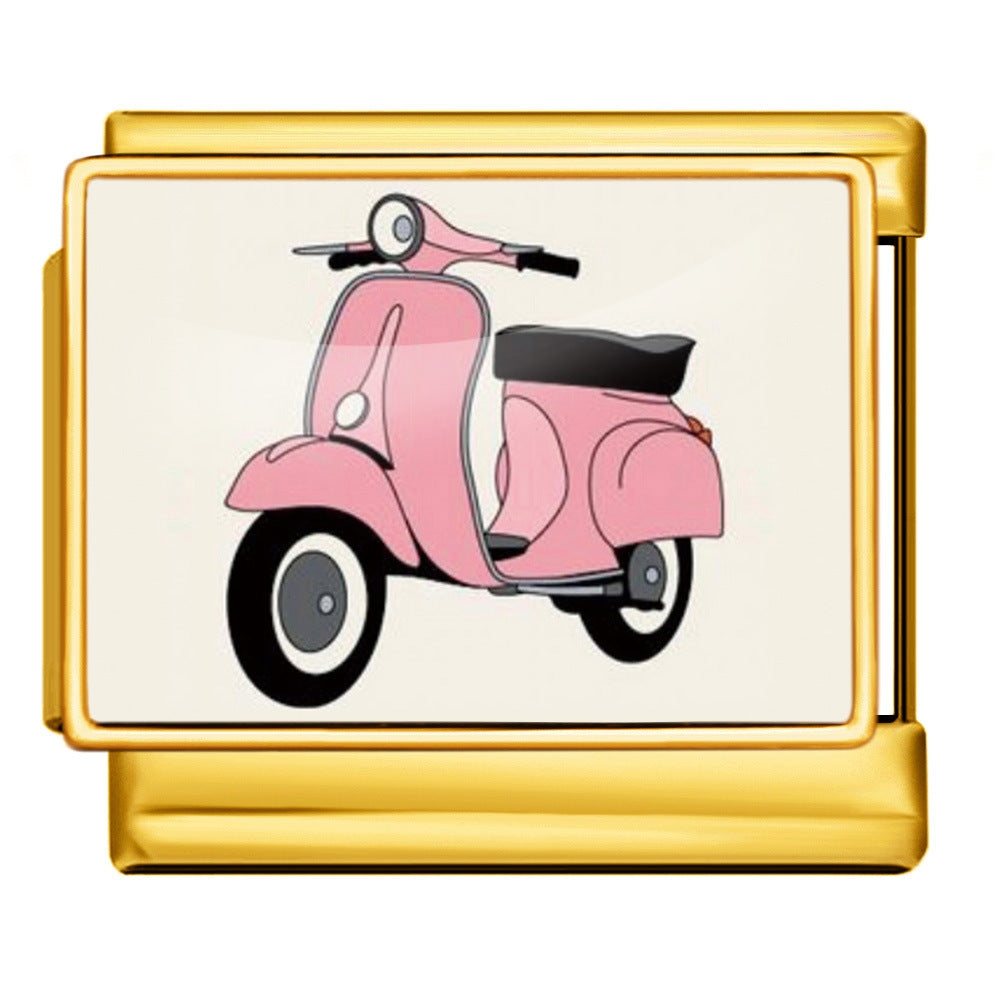 Wholesale  Italian Charm Bracelet 9mm DIY image printingCreative Stainless Steel Composable Bracelet