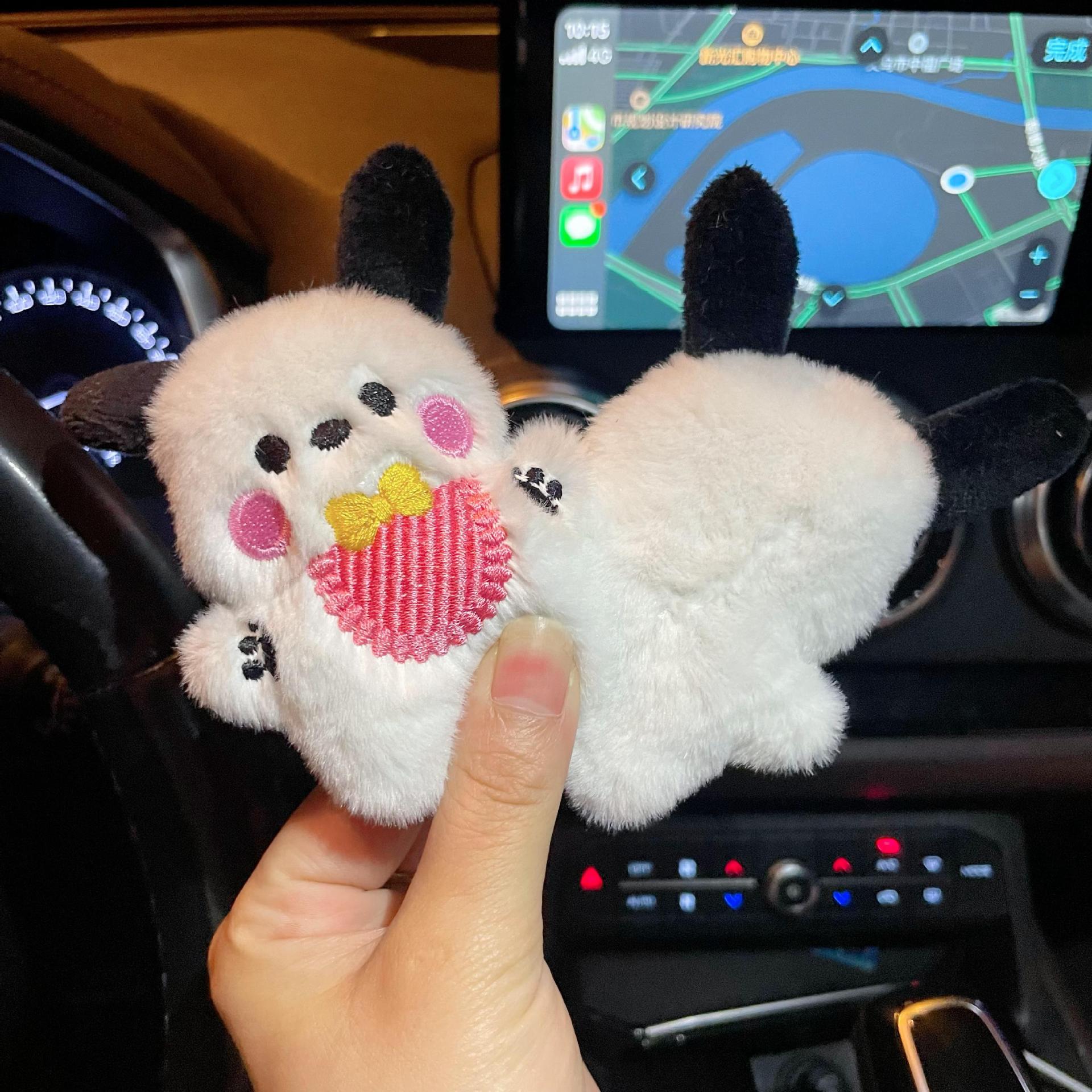Wholesale Super Soft Plush Puppy Keychain,  Colorful Cute Dog Charm for Bag,  Car Key or Backpack
