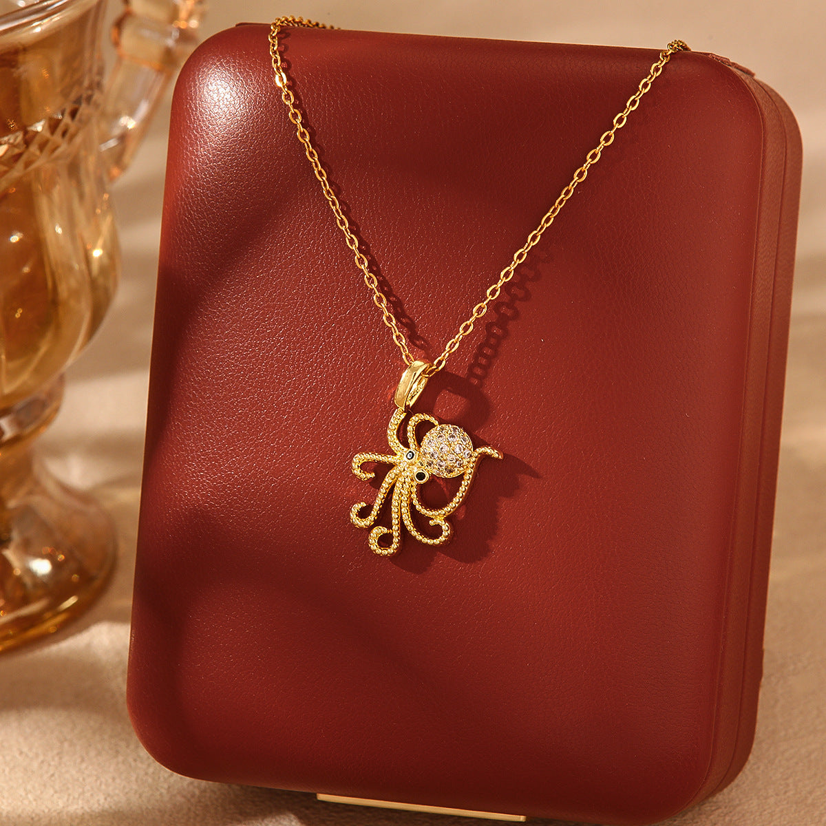 Wholesale  Summer Shell Mermaid Tears Titanium Steel Necklace