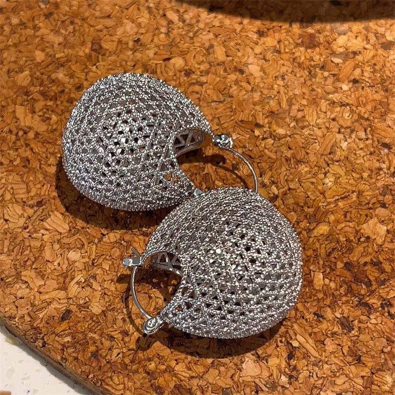 Wholesale 24K gold plated mesh earrings