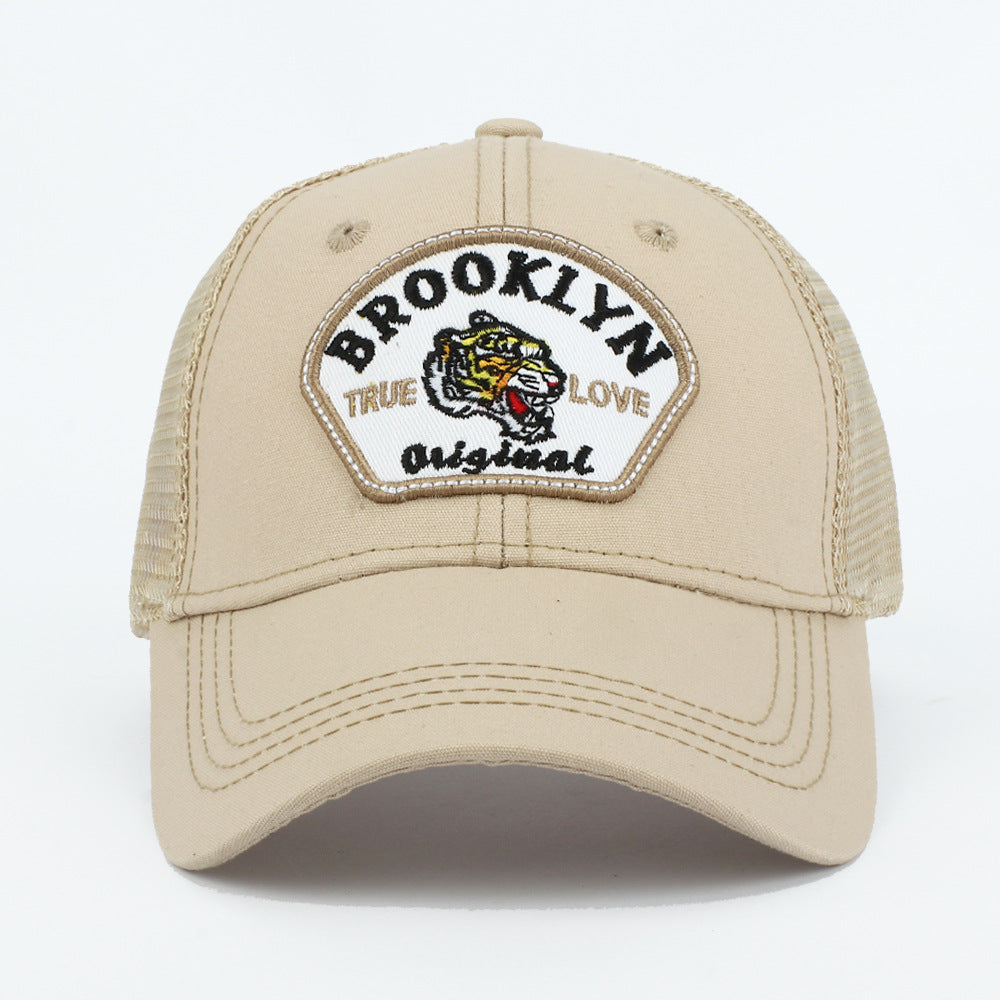 Wholesale Embroidered Patch Animal Cotton Mesh Baseball Cap ACC-HT-RongZhao022