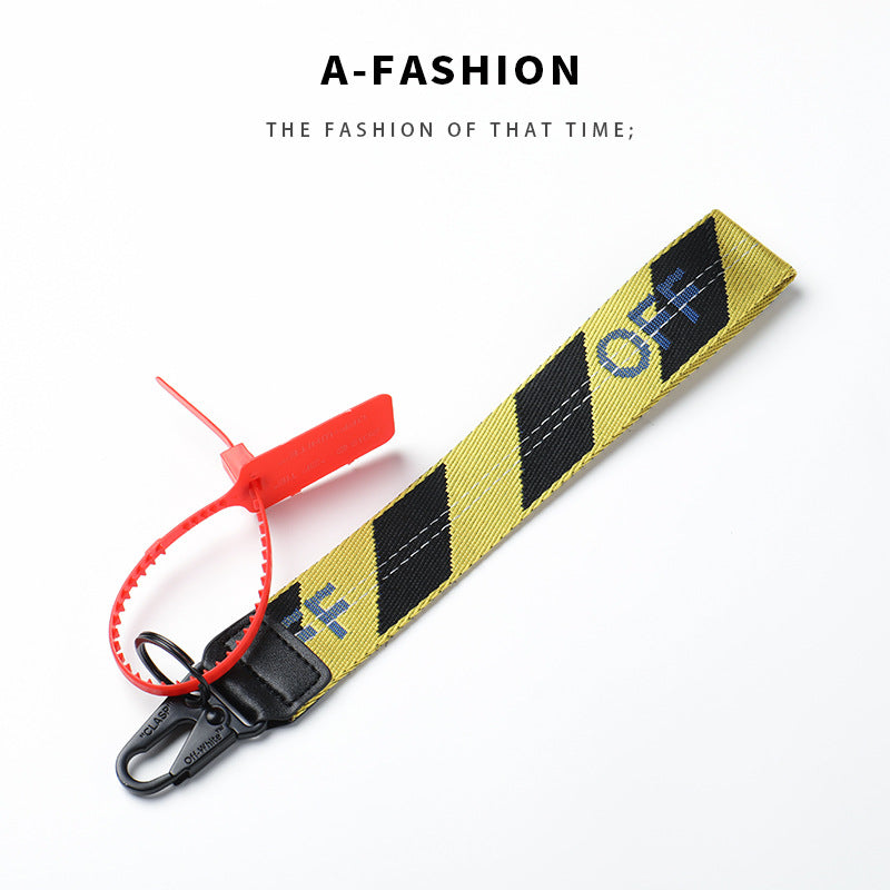 Wholesale Canvas letter lanyard keychain