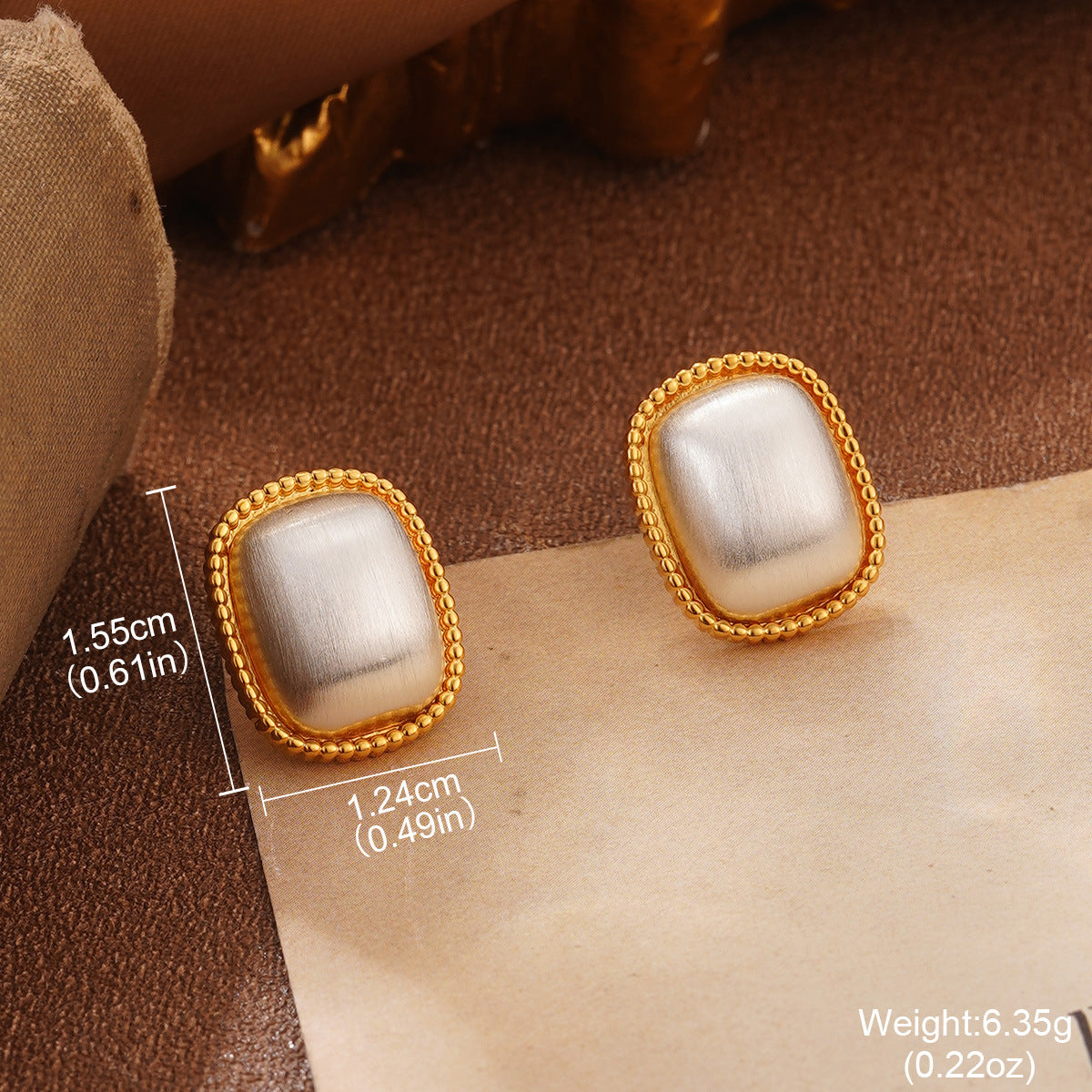 Wholesale Retro  Pearl Heart Earrings Silver Tassel Ring Leaf Splicing Necklace