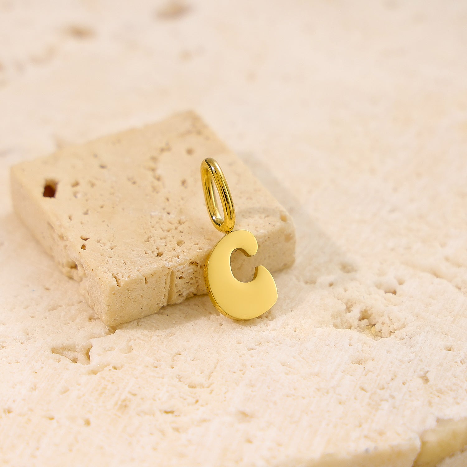 Wholesale Stainless steel 26 English small letter pendant