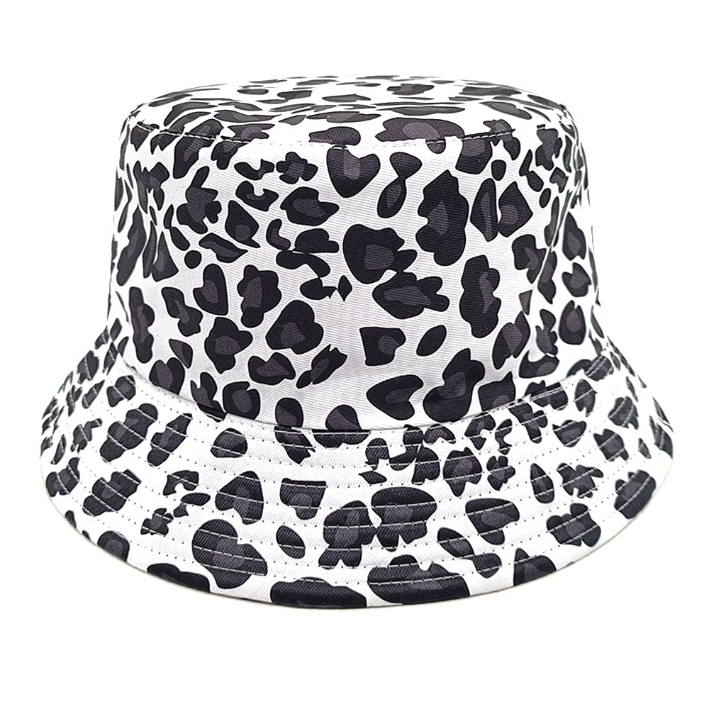 Wholesale Leopard print double-sided bucket hat