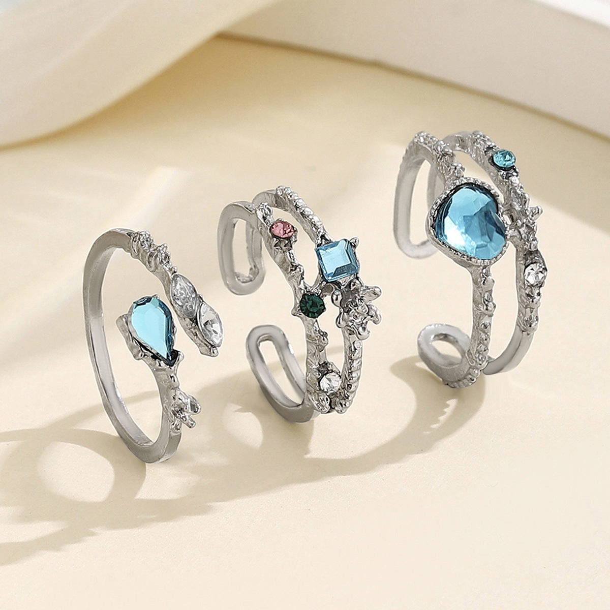 Wholesale Blue open ring