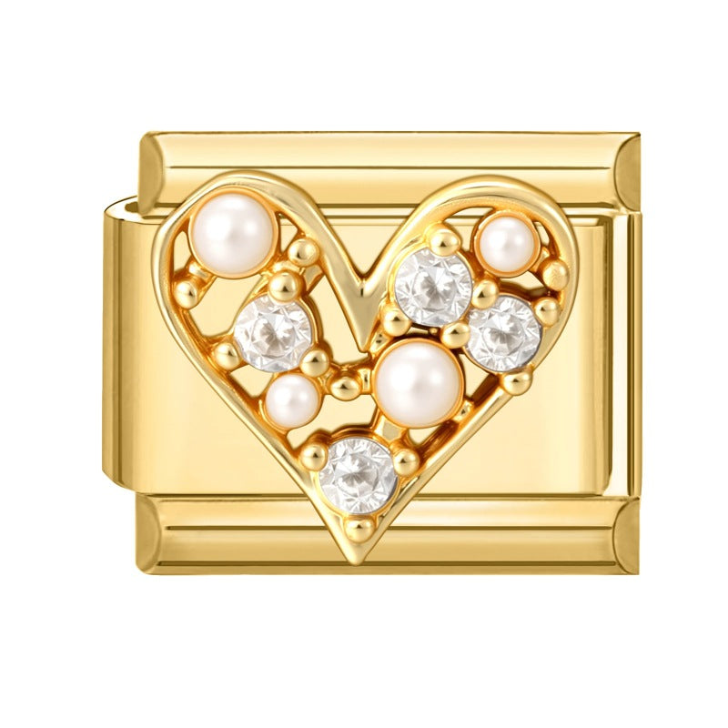 Wholesale Italian Charm Bracelet 9mm DIY Splicing Cute Creative Stainless Steel Composable Bracelet