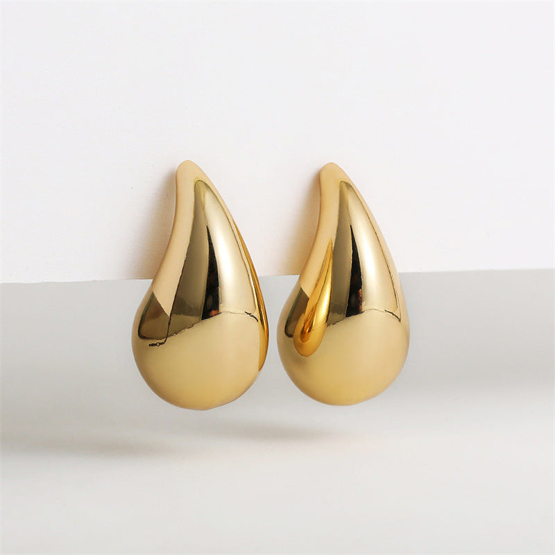 Wholesale Water Drop Simple Tear Drop Alloy Earrings ACC-ES-LingQi001