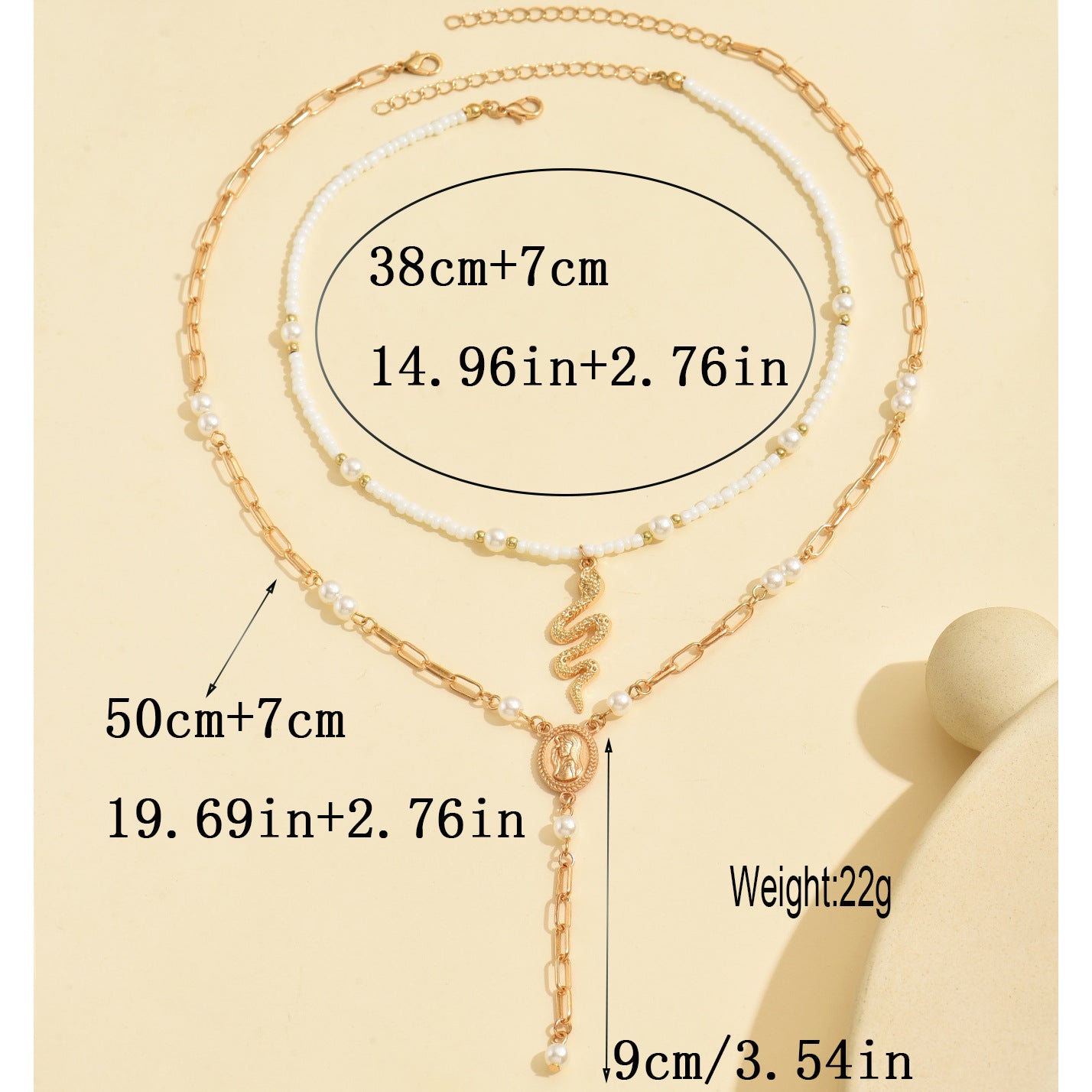 Wholesale oversized snake Virgin Mary pendant necklace