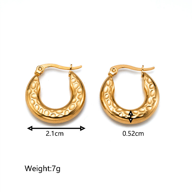 Wholesale  Gold combination suit stainless steel earrings