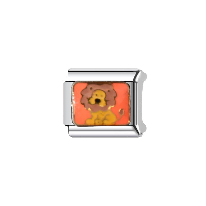 Wholesale Italian Charm Bracelet 9mm DIY Splicing Cute Creative Stainless Steel Composable Bracelet